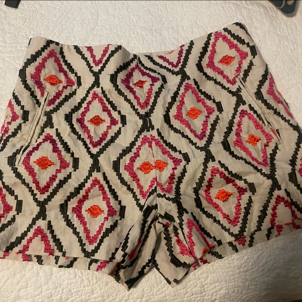 Ann Taylor embroidered shorts
